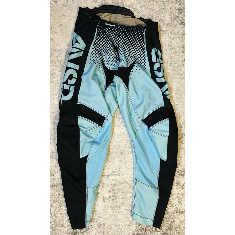 ANSR Syncron Pants Mens 32 Track Motocross MX Racing Blue Black Adjustable Waist